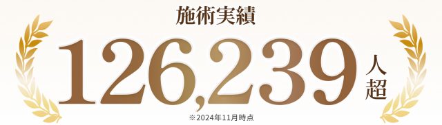 施術実績126,239人超